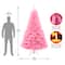 7.5ft. Unlit Pink Color Pop Artificial Christmas Tree